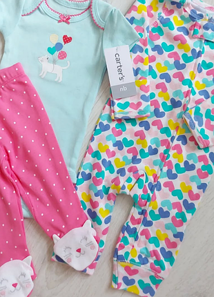 Комплект carters для новорожденного, 100% хлопок