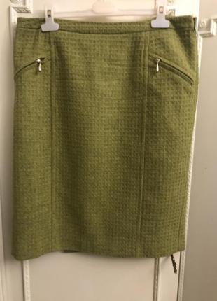 Спідниця міді шерсть