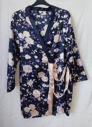 Халат атласный с принтом george раз. 54-56