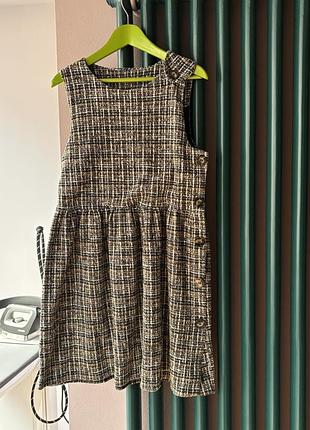 Твидовое платье сарафан