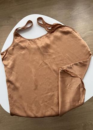 Вінтажна шовкова майка calvin klein топік атласний шовк штучний y2k оригінал