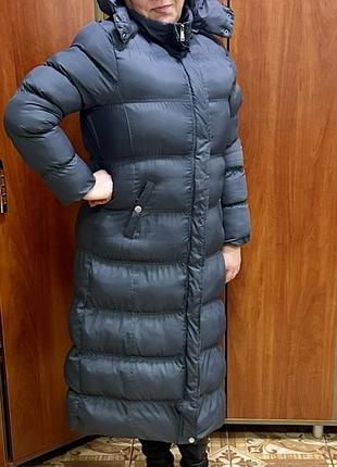 Пальто зимове пуховик утеплене довге з капюшоном brave soul london (англія)