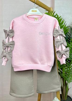 Турецький костюм на дівчинку на флісі тринитка