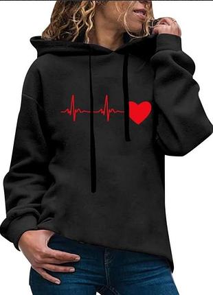 Shein. из англии. в наличии. худи толстовка с принтом сердца.