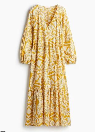 Макси платье рубашка оверсайз h&amp;m plus size (3xl)