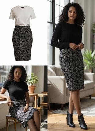 Стильная 🌸 юбка joe browns с цветочным узором🖤 — элегантность и комфорт 🌿