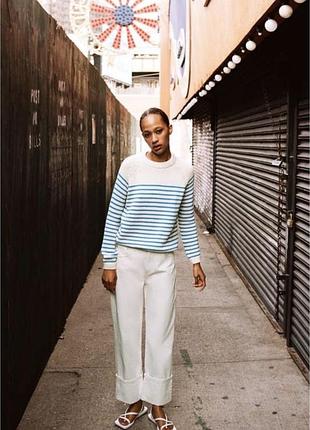 Кофта в смужку zara,p. s