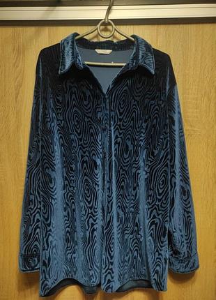 Невероятная велюровая кофточка vintage st michael m&amp;s размера xl-xxl