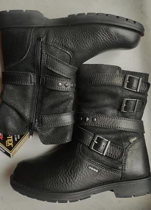 Ботинки высокие ecco bendix junior gore-tex 735143 оригинал кожа натуральная мембрана новые р.33,34
