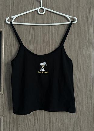 Хлопковая майка snoopy