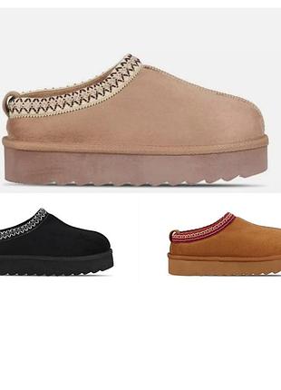 Угги короткие на платформе без задника ugg низкие уггі жіночі короткі низькі на платформі сабо