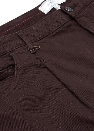 Джинси коричневі зі зборочками fat face, великий розмір.