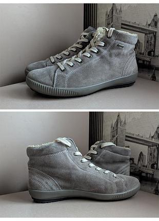 Ботинки сникерсы legero (6/39) утеплены из натуральной замши мембрана gore-tex женские