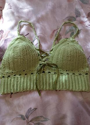 Топ вязаный (ручная работа)