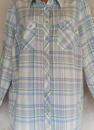 Нежная рубашка из коттона большого размера