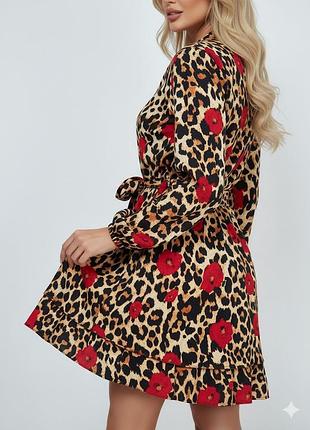 Крутое платье принт леопард/ цветы asos asos