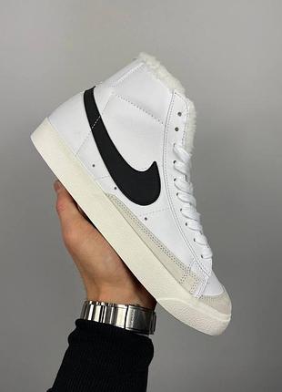 Nike blazer mid «77 vintage белый мех»