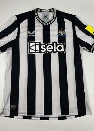 Castore чоловіча футбольна футболка newcastle united 2023/24 чорнo-біла