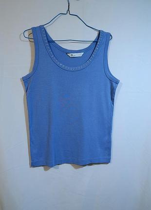 Майка хлопок со стразами.