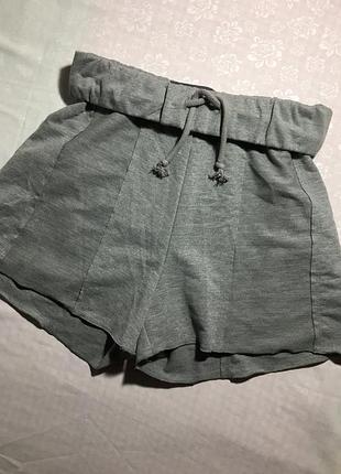 Трикотажні шортики на широкому поясі