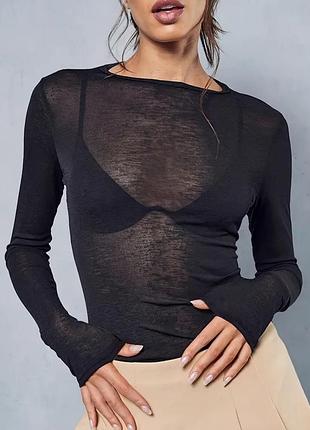 Жіночий топ, логслів, сітка