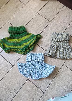 Манишка манишка нагрудник вязаный