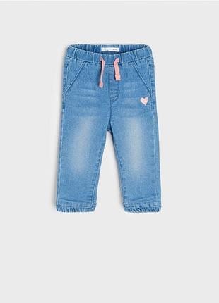Детские джинсы утепленные на флисе