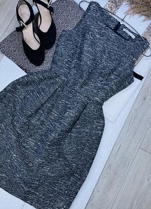 Твідова сукня karen millen s m приталена сукня кльош вечірня сукня тепла плаття