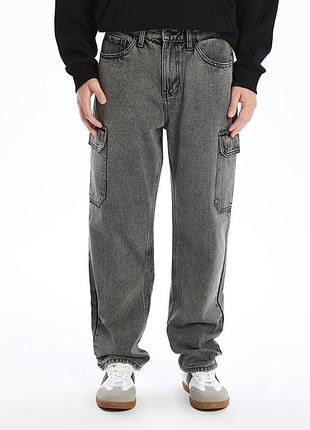 Джинси lc waikiki baggy cargo р. 32-34 anthracite rodeo