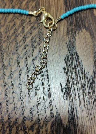 Ожерелье с кулоном из бирюзы 5