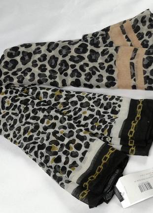 Палантин платок шарф в леопардовый принт2 фото