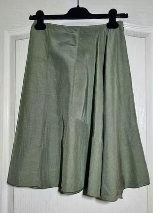 Юбка из шелка и льна jigsaw