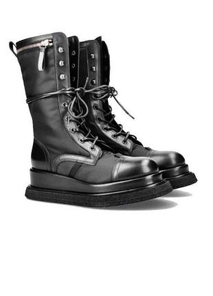 Чоботи premiata. італія. шкіряні ботинки сапоги черевики демі