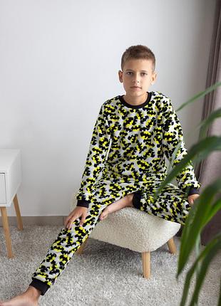 Пижама теплая махровая для парней 146-170