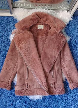 Дубленка, stradivarius,