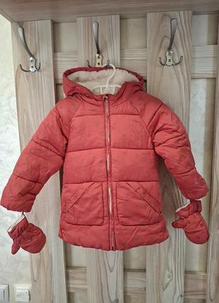 Курточка зимова для дівчинки 104р