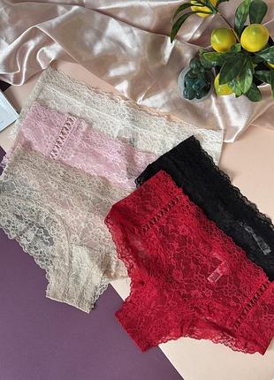 Набір трусів з мереживом від victoria secret