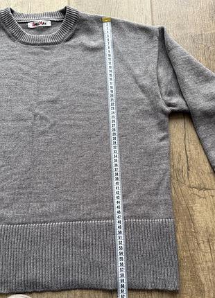 Сірий светр оверсайз 4