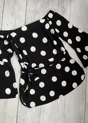 Трендовая блузка в горох karen mullen xs(34)6