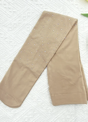 Колготи капронові підліткові для дівчинки зі стразами 145-158см