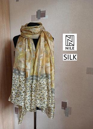 Шелковый шарф шарфик платок шелк