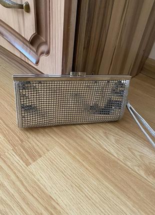 Срібний клатч