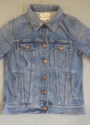 Куртка джинсовая для мальчика и для девочки madewell рост 146/152  10-11 лет 4