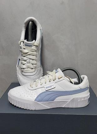 Кожаные женские кроссовки