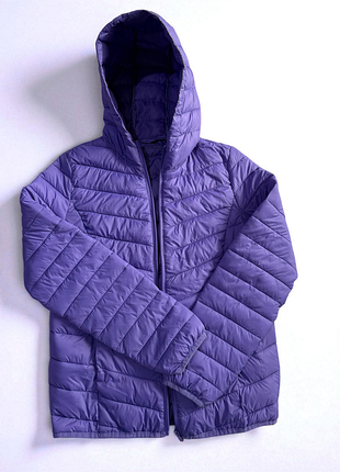 Куртка короткая осенняя фиолетовая, размер s