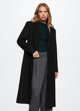 Пальто свободного кроя шерсть кашемир
