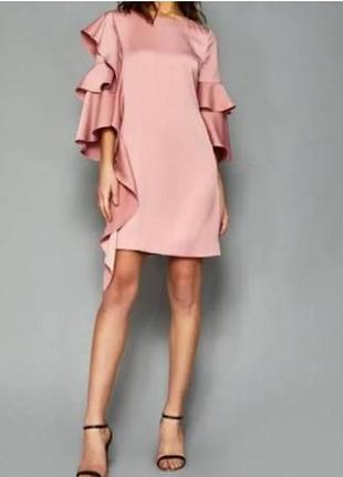 Креповое платье с оборками. ted baker