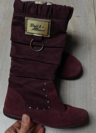 Замшевые ботинки для девочки