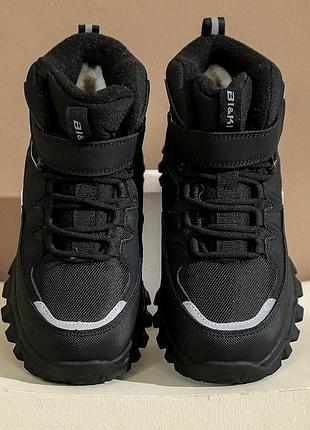 Термики 184, р.33,34,35,36,37,38, эко-кожа+мех, черный