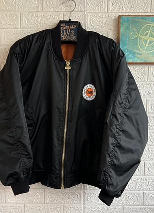 Бомбер ma-1 result flight вінтажний harley davidson vintage nylon нейлоновий рхл-ххл